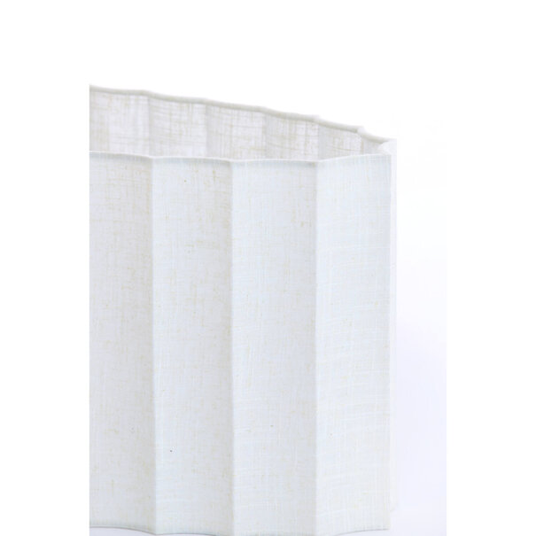 Light en Living Kap ovaal recht smal 38-17,5-19 cm DISLI linnen crème