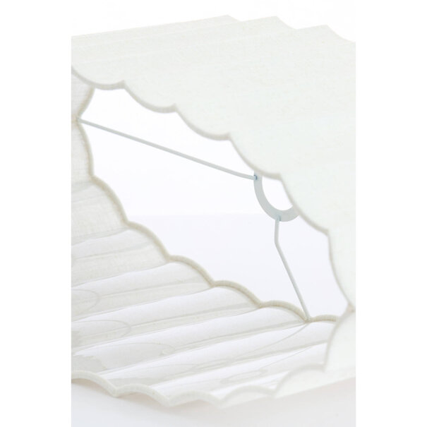 Light en Living Kap ovaal recht smal 38-17,5-19 cm DISLI linnen crème