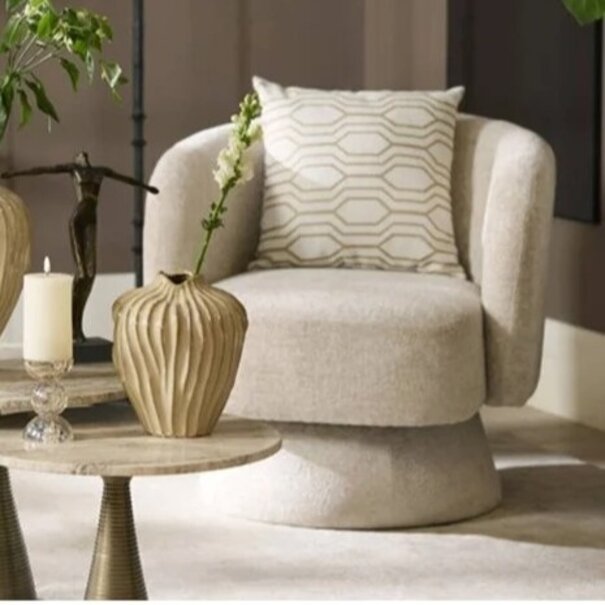 Light en Living Kussen 45x45 cm JOPLIN crème+goud