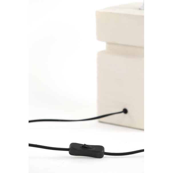 Light en Living Lampvoet 16x16x32 cm AMTA keramiek crème