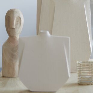 Vaas deco 27,5x7x32,5 cm MAKAHA crème