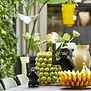 Vaas deco LEMON groen - 41 cm hoog