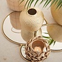 Plateau DALENA glas goud - 2 maten