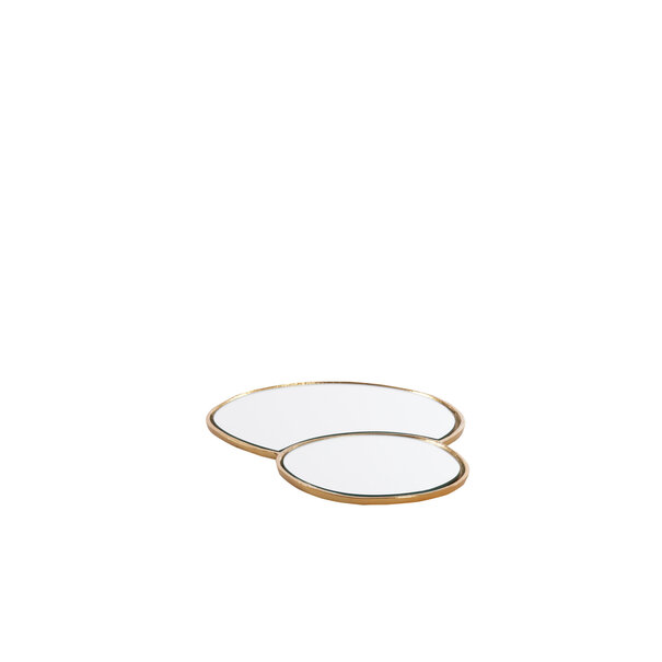 Light en Living Plateau DALENA glas goud - 2 maten
