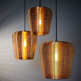 Hanglamp Adeta in zwart of goud - Stijlvolle draadlamp in diverse maten