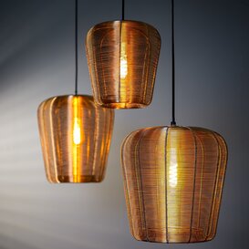 Hanglamp Adeta zwart of goud - meerdere afmetingen