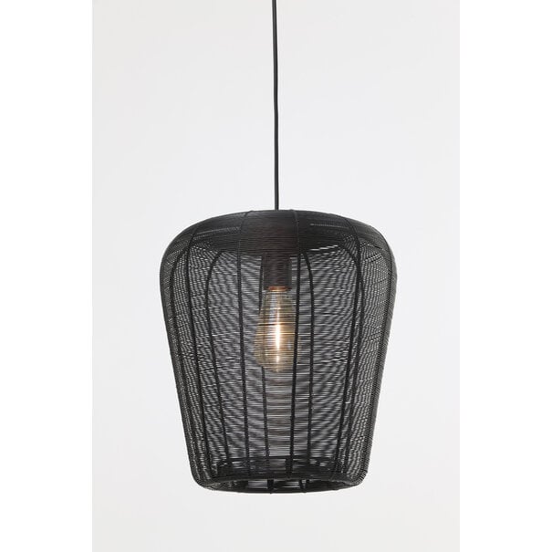 Light en Living Hanglamp Adeta in zwart of goud - Stijlvolle draadlamp in diverse maten