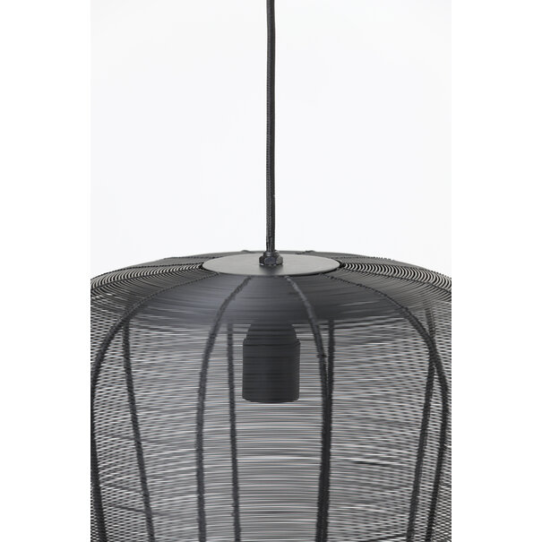 Light en Living Hanglamp Adeta zwart of goud - meerdere afmetingen