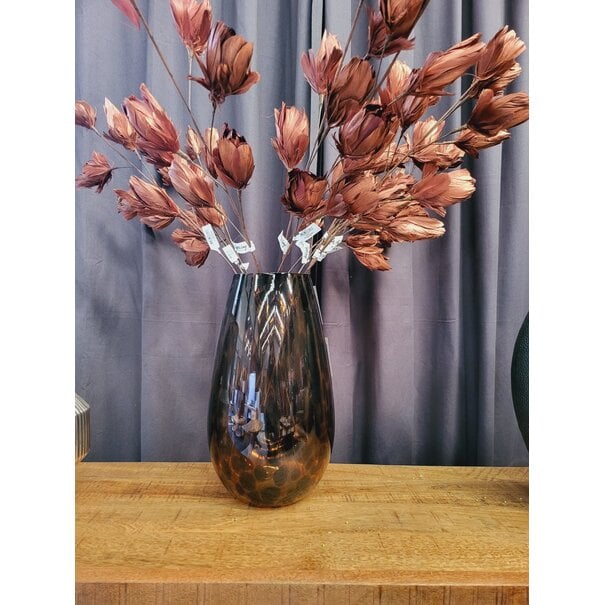 Light en Living Ornament 6 bloemen 90 cm TULIP koper