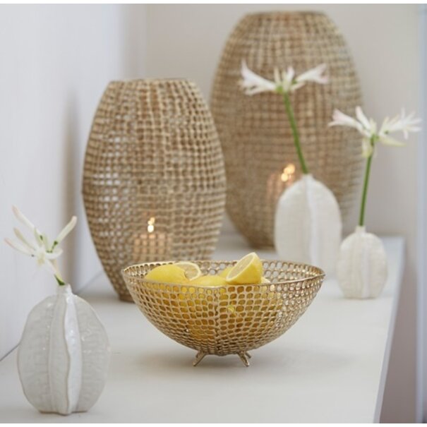 Light en Living Vaas deco AKOSI keramiek  wit - Diverse afmetingen