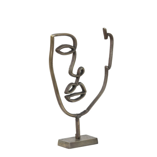 Light en Living Ornament FACE 2 Antiek Brons van Light & Living