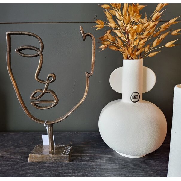 Light en Living Ornament FACE 2 Antiek Brons van Light & Living