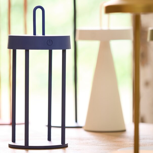 Light en Living Tafellamp LED Ø13x28 cm ISALO blauw