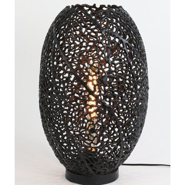 Light en Living Tafellamp SINULA zwart -  2 maten