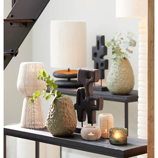 Tafellamp Ø24x54 cm ABOSO crème