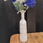 Vaas deco 13x12,5x50 cm TEODORA  crème