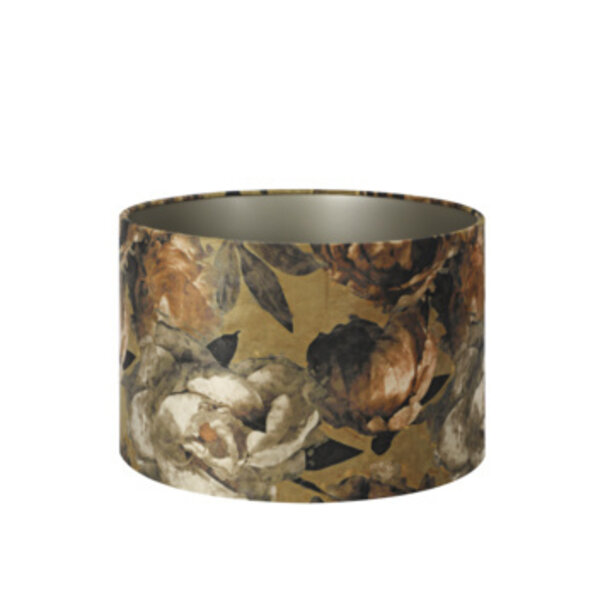 Light en Living Lampenkap velours barok bloem Ø20x15cm