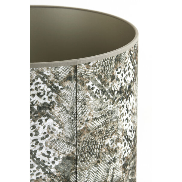 Light en Living Lampenkap cilinder 20-20-15 cm KEYON bruin