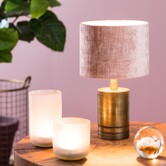 Kap cilinder 20-20-15 cm GEMSTONE  oud roze