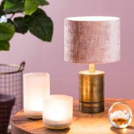 Kap cilinder 20-20-15 cm GEMSTONE  oud roze