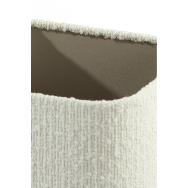 Light en Living Kap vierkant rond hoog 20-20-26 cm BOLERO wit