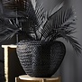Vaas deco Ø35x27 cm FINOU mat zwart