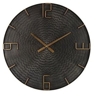 Wandklok Winton L zwart - Ø80CM