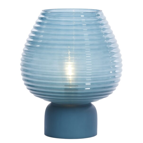 Light en Living Tafellamp LED Ø22x27 cm ALENNA glas blauw