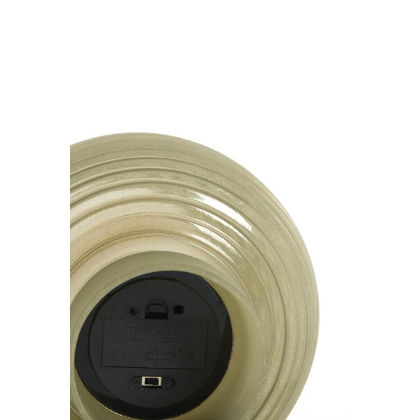 Light en Living Tafellamp LED Ø18x23 cm ALENNA glas groen grijs