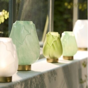 Tafellamp Ginny LED op batterij mintgroen goud 19,5 cm