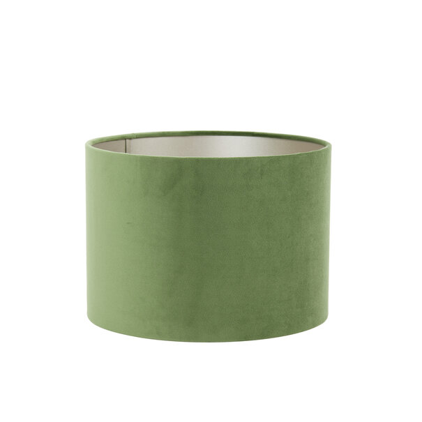 Light en Living Kap ovaal recht smal 25-25-18 cm VELOURS dusty green