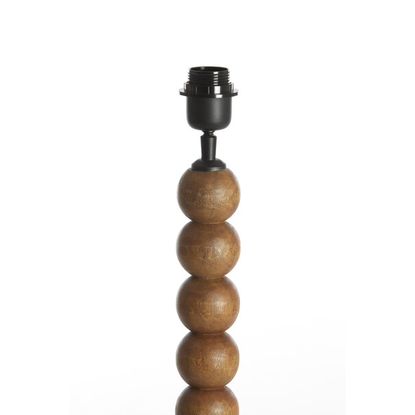 Light en Living Lampvoet 20x20x50 cm VEGLIO hout olie  bruin