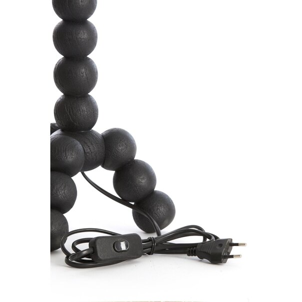 Light en Living Lampvoet 20x20x40 cm VEGLIO hout zwart