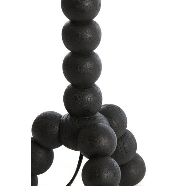Light en Living Lampvoet 20x20x40 cm VEGLIO hout zwart