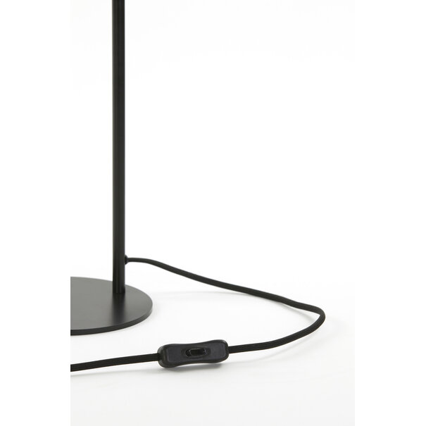 Light en Living Tafellamp Subar 28x20x60 cm smoke glas/zwart