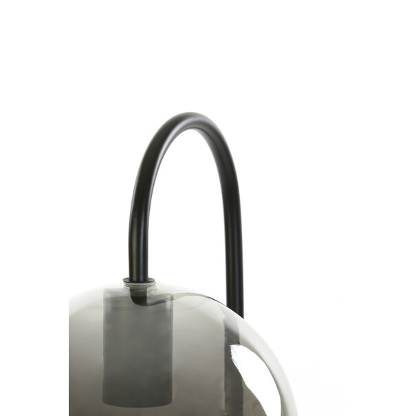 Light en Living Tafellamp Subar 28x20x60 cm smoke glas/zwart