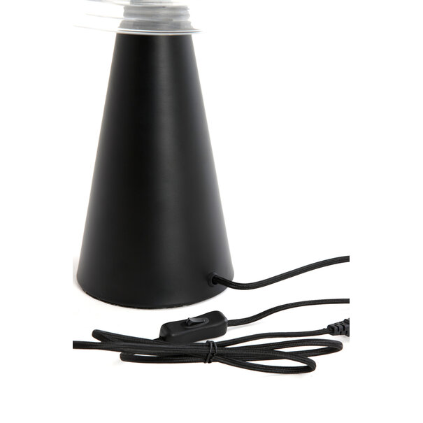 Light en Living Tafellamp Mueda - zwart - Ø30cm