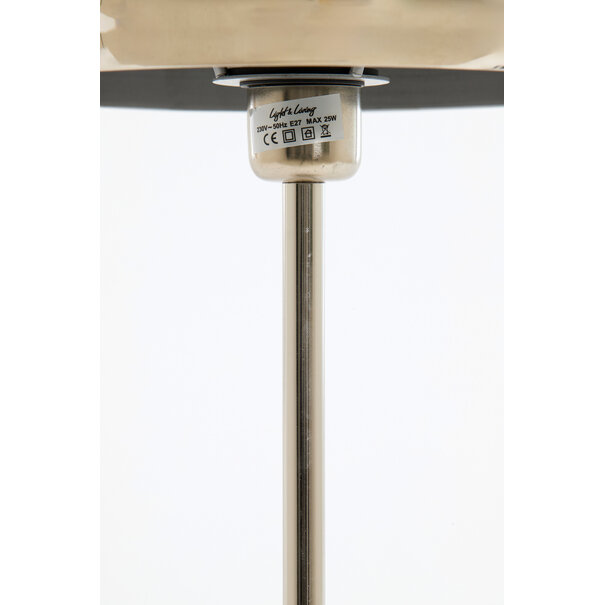 Light en Living Tafellamp Ø26x47 cm SURIN glans nikkel