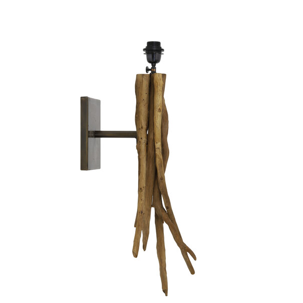 Light en Living Wandlamp Bluma | Bruin | H70 x B18 x D25 cm