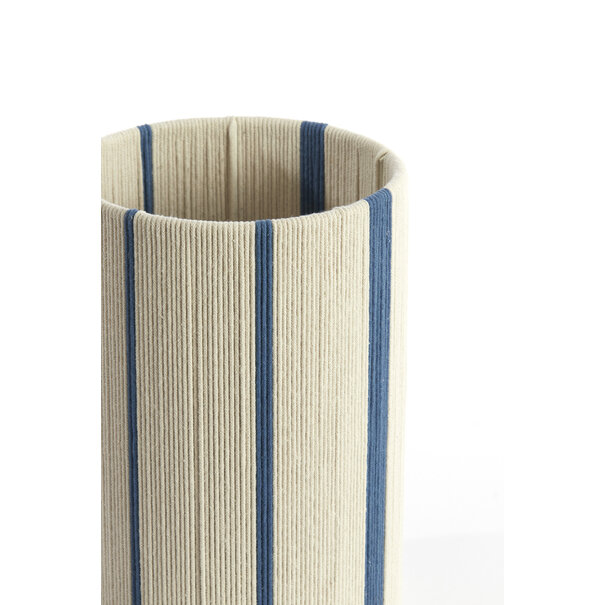 Light en Living Kap cilinder 20-20-30 cm MEDAN crème+blauw