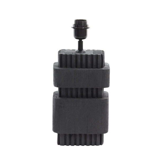 Light en Living Lampvoet 17x13x37 cm SAKURA hout mat zwart