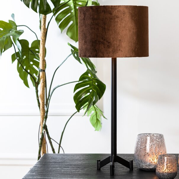 Light en Living Lampvoet 15,5x15,5x50 cm DENNIS mat zwart