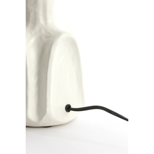 Light en Living Lampvoet Ø20,5x37 cm AMADE keramiek mat crème