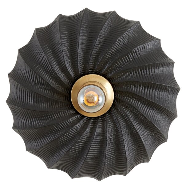 Light en Living Wandlamp Bapato zwart Ø27x9 cm