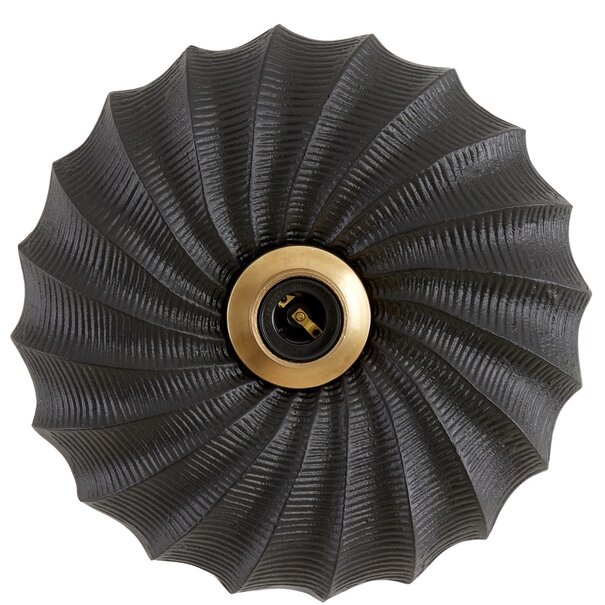 Light en Living Wandlamp Bapato zwart Ø27x9 cm