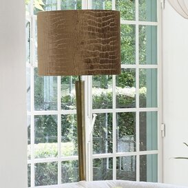 Lampenkap cilinder 50-50-38 cm PRAYA bruin