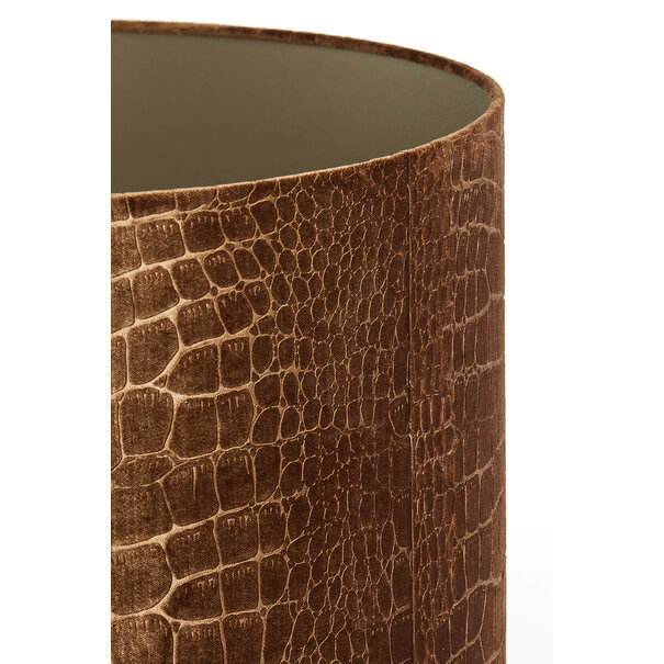 Light en Living Lampenkap cilinder 50-50-38 cm PRAYA bruin