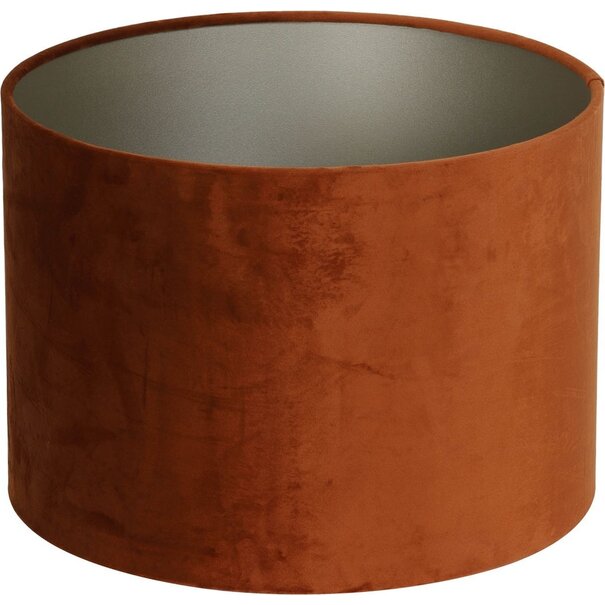 Light en Living Kap cilinder 25-25-18 cm VELOURS terra