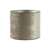 Lampenkap Cilinder Chelsea Fluweel Zilver 35-35-30 cm