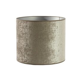Lampenkap Cilinder Chelsea Fluweel Zilver 35-35-30 cm